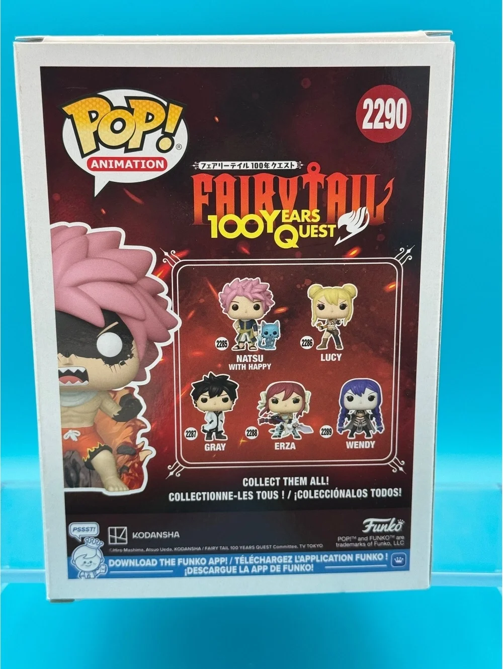 Todd Haberkorn Signed Natsu Fired up fairy tail Funko 2290 with MAS COA